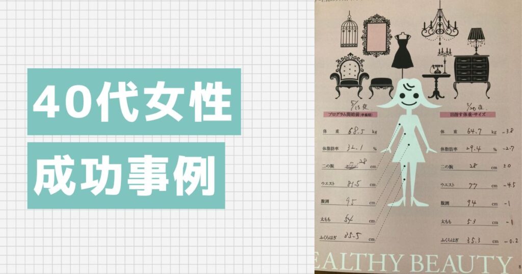 【成功事例】40代からでも体は変わります