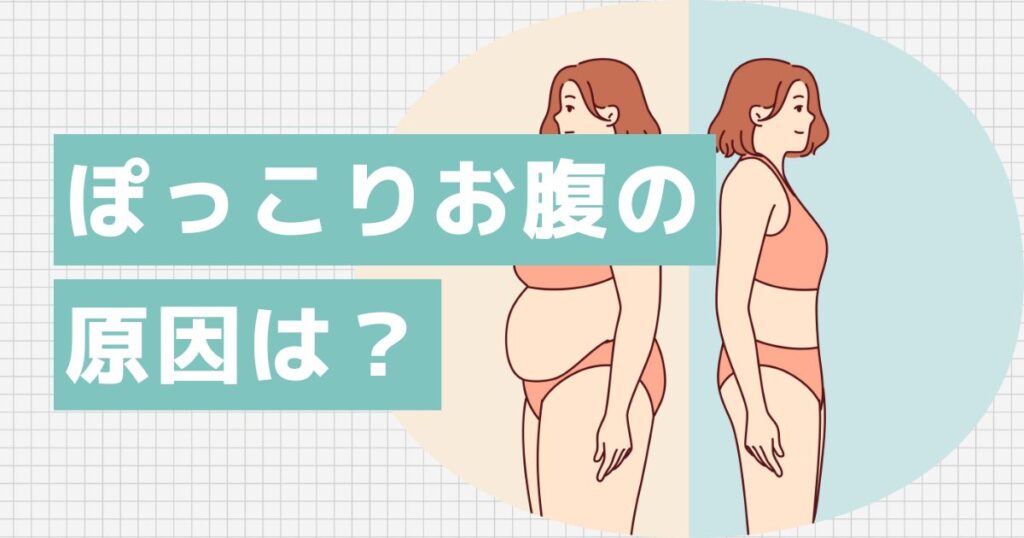 ぽっこりお腹になる理由
